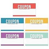 Multicolor Fill In Coupon Cards / 100 Colorful Customer Vouchers / 2" x 3.5" Business Card Sized Classroom Reward Cards/Made In The USA