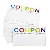 RXBC2011 Coupon Cards Pack of 100 for Business Blank Coupons Gift Certificates Vouchers