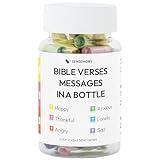 Christian Gifts: Messages in a Bottle - 50 Bible Verses Enclosed, Father's Day Gifts, Bible Verse Jar, Bible Verse Gifts, Christian Bible, Bible Accessories Women (Bible Verses)