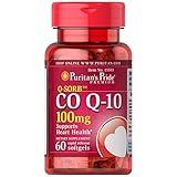 Puritan's Pride Q-Sorb CoQ10 100mg, Supports Heart Health, 60 Rapid Release Softgels, 60 ct