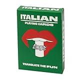 Lingo Italian Playing Cards | Travel Flashcards | Learn Italian Vocabulary in A Fun & Easy Way | 52 Essential Translations