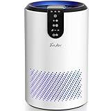 FreAire Air Purifier for Home Up to 538 Ft²/h, HEPA Air Cleaner 3-in-1 Filter for Smoke, Dust, Portable Purifier with Sleep Mode, Timer For Bedroom Office Kitchen White