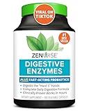 Zenwise Health Digestive Enzymes - Probiotic Multi Enzymes with Probiotics and Prebiotics for Digestive Health and Bloating Relief for Women and Men, Daily Enzymes for Gut and Digestion - 180 Count