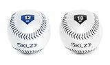 SKLZ Weighted Throwing Baseballs, 2-Pack (10 Ounce and 12 Ounce),White