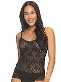 Felina | Signature Super Stretchy Lace Camisole | Adjustable Straps (Black, Medium) - Women's Lingerie Camisoles & Tanks