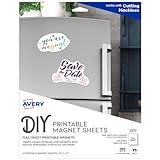 Avery Printable Magnet Sheets, 8.5" x 11", Inkjet Printer, 5 White Magnetic Sheets (3270)