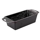 Lodge Cast Iron Loaf Pan 8.5x4.5 Inch, Black