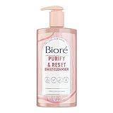 Bioré Rose Quartz + Charcoal Daily Purifying Cleanser, Oil Free Facial Cleanser Energizes Skin, Dermatologist Tested and Cruelty Free, 6.77 oz, Packaging May Vary