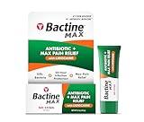 Bactine MAX Antibiotic + Pain Relieving Ointment - Antibiotic Ointment with Lidocaine - Pain + Itch Relief for Minor Cuts & Scrapes & Burns - Lidocaine Numbing Cream - 0.5oz