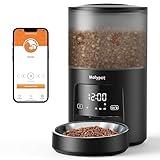 Automatic Cat Feeders - 5G WiFi Pet Feeder with APP Control, 4L Dry Food Dog Feeder with Low Food & Blockage Alarms, 1-10 Meals Per Day, Up to 10s Meal Call for Pets