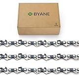 BYANE 12 Inch Chainsaw Chain, 3/8" LP Pitch, 043" Gauge, 45 Drive Links, Low Kickback, Gifts for Men, Father's Day Gifts for Dad, Fits Dewalt DCCS620, Ryobi, Echo, and More- DWO1DT612,R45 (3 Chain)