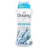 Downy Light In Wash Scent Booster Beads, Ocean Mist Scent, 24 oz Laundry Beads with No Heavy Perfumes