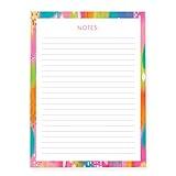 Graphique Large Notepad, Brush Strokes – 6" x 8", Cute Notepad with 150 Tear-Off Sheets, Features the Word “Notes” on Every Page – Perfect for Note Taking, List Making, and More