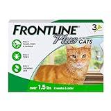 Frontline Plus Flea and Tick Treatment for Cats Over 1.5 lbs., 3 Treatments