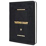 Wine Tasting Journal Guided Tasting Notes Book & Checklist (5" x 7" B6 Black Notebook) - 5 Step Guide & Tasting Log Methods - Aroma, Appearance, Finish, Structure, Remarks & Wines Ratings & Color Card