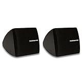 Theater Solutions TS30B Mountable Indoor Speakers Black Bookshelf Pair, 2.5 Inch (Pack of 2)