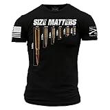 Grunt Style Size Matters Men's T-Shirt (Black, Medium)