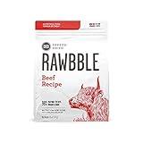 BIXBI Rawbble Freeze Dried Dog Food, Beef Recipe, 26 oz - 98% Meat and Organs, No Fillers - Pantry-Friendly Raw Dog Food for Meal, Treat or Food Topper - USA Made in Small Batches