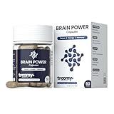 Troomy Brain Power - Focus and Memory Supplement for Brain | Citicoline, Lion's Mane, Cordyceps | Enhance Brain Function and Memory | - 60 Capsules