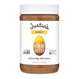 Justin's Honey Almond Butter, No Stir, Gluten-free, Non-GMO, Responsibly Sourced, 16 Ounce Jar