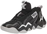 adidas Men's Exhibit B Basketball Shoe, Core Black/White/Team Light Grey, 10