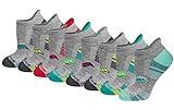 Saucony Women's RunDry Performance Heel Tab Athletic Socks, Available in S-L (8, 16, 24, Grey Assorted (8 Pairs), Medium