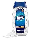 TUMS Ultra Strength Chewable Antacid Tablets for Heartburn Relief, Peppermint - 160 Count