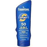 Coppertone SPORT Sunscreen SPF 50 Lotion, Water Resistant Sunscreen, Body Sunscreen Lotion, 7 Fl Oz