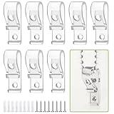 8 Pcs Cordless Blinds Cord Safety Window Blind Cord Guides Roller Blinds Chain Fixation Hook with Expansion Screw, Fixed Roller and Roman Shades Bead Chains