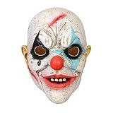 Kreeqe 2023 New Horror Clown Latex Mask Headgear Halloween Thriller Clown Vampire Scary Monster Headgear (Tearing Clown)