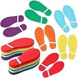 Outus 48 Pieces Feet Carpet Markers, Carpet Markers for Classroom, Carpet Position Spots for Classroom Decoration, Teacher Supplies, Preschool and Kindergarten