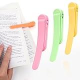 Palksky Automatic Bookmark Silicone Bookmark, 3PCS Smart Bookmarks for Book Reading Lovers Teacher Students, Book Accessoriess for Women Men Kids, Book Marks (Style A）