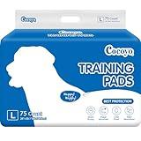 COCOYO Dog Training Pads Large Size丨Eliminating Urine Odor Puppy Pads 丨 Premium Dog Pee Pads Value Pack (75 Count, L 26x30 inch)