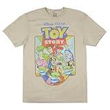 Disney Men's Toy Story 4 Character Adult Short Sleeve T-Shirt (Large)