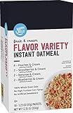 Amazon Brand - Happy Belly Instant Oatmeal, Fruit & Cream Variety Pack, 1.23 ounce (Pack of 10)