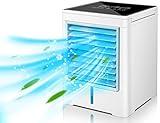 Portable Air Conditioner, PANZERR Evaporative Air Cooler, Personal Mini Air Cooler with 3 Wind Speeds & 3 Timers Touch Screen Desktop Cooling Fan for for Home Room Camping Car Office