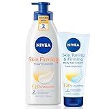 Nivea Skin Firming Variety Pack with 16.9 Fl Oz Body Lotion and 6.7 Oz Gel-Cream