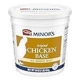 Minor's Chicken Base and Stock, Great for Soup Broth, Gravy, and Sauces, No Added MSG, 16 oz Tub