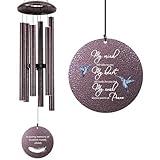 ASTARIN 36" Large Deep Tone Personalized Sympathy Wind Chimes, Memorial Wind Chime for Loss of Mother Father Loved One, Hummingbird Bereavement Gifts Decor Outdoor Patio Garden Graveyard