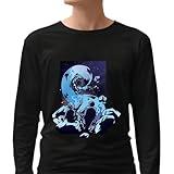 Unique Gift Idea Black Hole Design Digital Artwork Exciting Sci Fi Present for Kids and Teens Black Muticolor Unisex Long Sleeve T