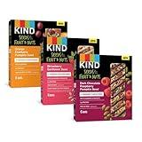 KIND® Bars Seeds, Fruit and Nuts 18ct Variety Pack (Strawberry, Dark Chocolate Raspberry and Orange Cranberry), Good Source of Fiber, Gluten Free Snack Bars