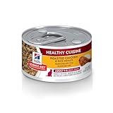 Hill's Science Diet Healthy Cuisine, Adult 1-6, Great Taste, Wet Cat Food, Roasted chicken & Rice Stew, 2.8 oz Can, Case of 24