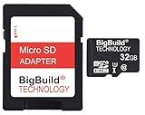 BigBuild Technology 32GB Ultra Fast 80MB/s microSDHC Memory Card for Amazon Fire 7, 8 10, Plus, Kids Edition, HD Edition Tablet