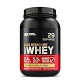 Optimum Nutrition Gold Standard 100% Whey Protein Powder, French Vanilla Creme, 2 Pound (Packaging May Vary)