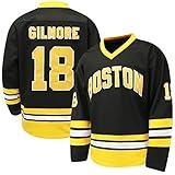 Happy Gilmore #18 Jersey Boston Adam Sandler 1996 Movie Ice Hockey Jersey Stitched S-XXXL, 90S Hip Hop Clothing for Party(18-3X-Large)