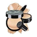 OETUIOW Mushroom Head Air Cushion CC Cream - BB Cream Face Makeup Foundation for Mature Skin Moisturizing Concealer Brighten Long-Lasting, Even Skin Tone for All Skin Types, Natural Color