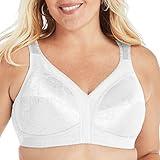 PLAYTEX Womens 18 Hour Comfort-strap Wireless Bra, Full-coverage With 4-way Trusupport, Single & 2-pack Bras, White, 40C US