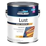 TotalBoat-486490 Lust Marine Varnish, High Gloss and Matte Finish for Wood, Boats, Outdoor Furniture (High Gloss, Gallon)