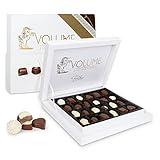 LUX TRUFFINO Volume Truffles – Delicious Assorted Chocolate Box – Luxurious Valentine’s Chocolates Box – Truffle Chocolate Candy in Different Flavors and Shapes – Elegant Packaging – 24pcs Box