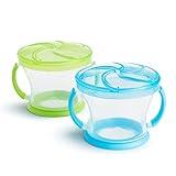 Munchkin® Snack Catcher® Toddler Snack Cups, 2 Pack, Blue/Green